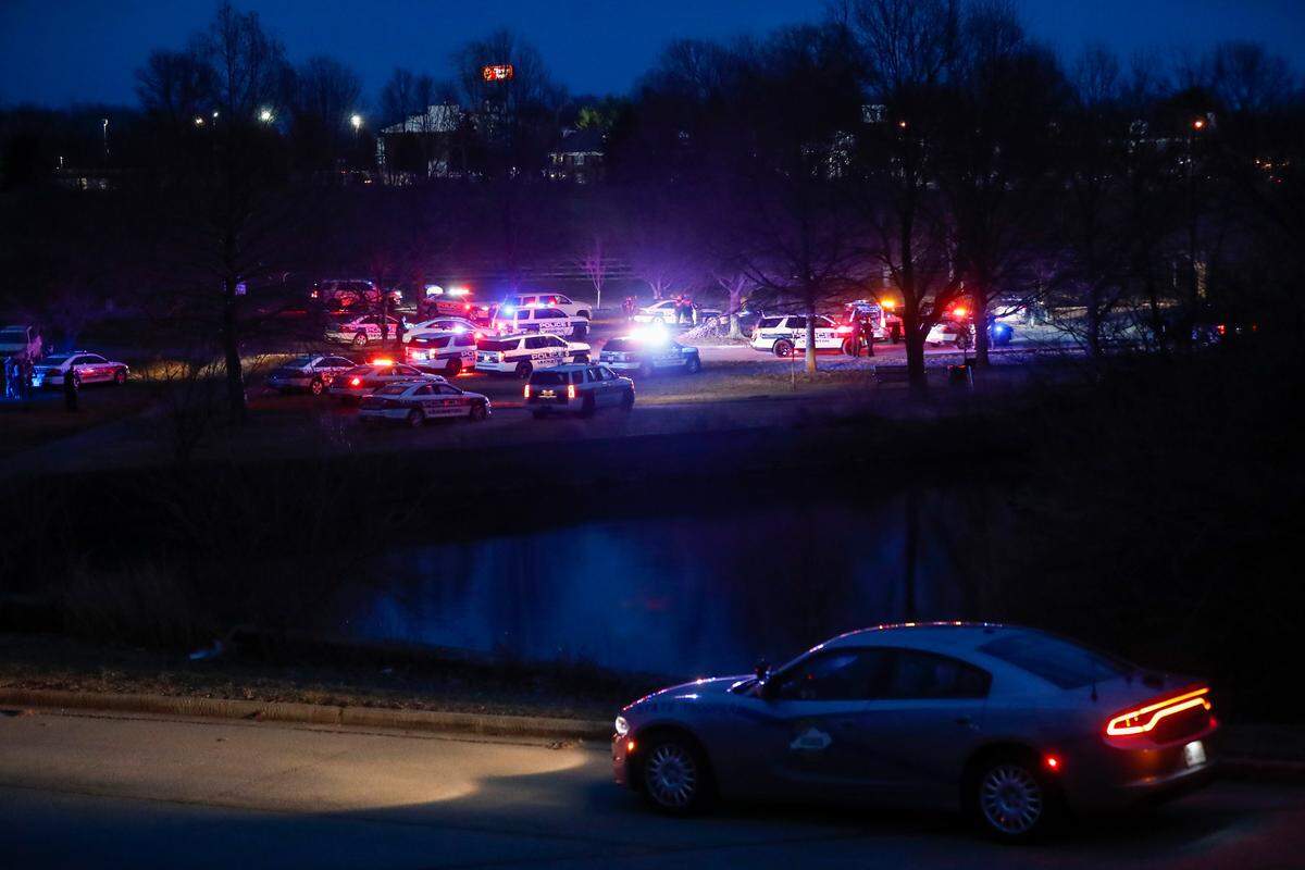 The scene at Coldstream Dog Park when police shot Lasielle White after a chase. White, who had been involved in a domestic dispute before the chase, was granted probation Thursday.