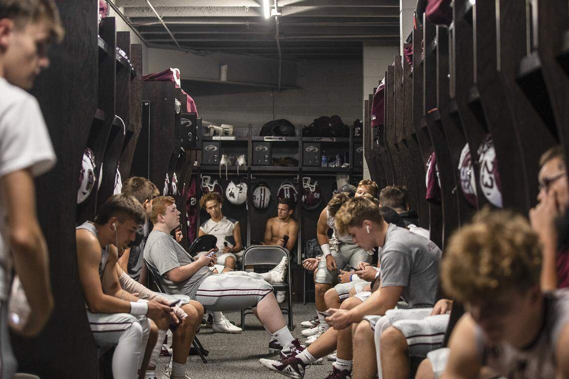 The Pikeville Panthers prepare for their game against Raceland Friday, Sept. 13, 2019.
