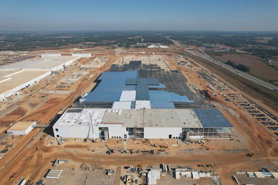 The $5.8 billion battery park, BlueOval SK, is a joint venture between Ford Motor Co. and South Korean partner SK On, and is expected to employ 5,000 people once fully up and running.