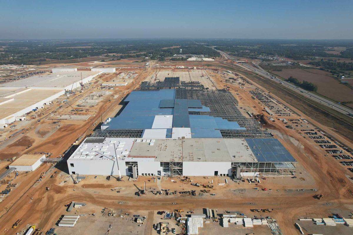 The $5.8 billion battery park, BlueOval SK, is a joint venture between Ford Motor Co. and South Korean partner SK On, and is expected to employ 5,000 people once fully up and running.