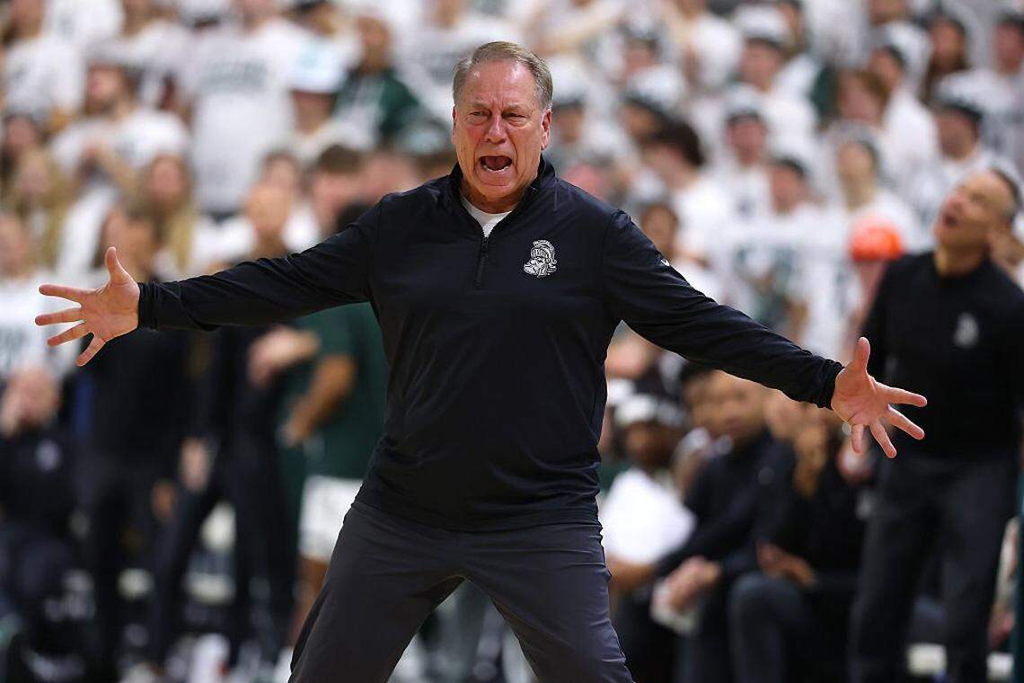 Michigan State coach Tom Izzo is 6-4 overall against Kentucky, and is 2-2 against the Wildcats in the State Farm Champions Classic. Izzo will lead the Spartans against the Cats in the 2025-26 Champions Classic on Tuesday night at Madison Square Garden.