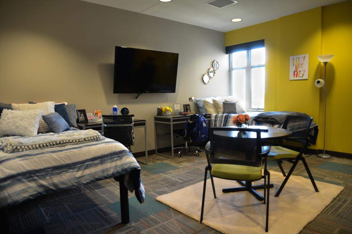 To accommodate its largest-ever freshman class, the University of Kentucky has converted multi-purpose rooms in several residence halls into dorm rooms. The rooms feature the same amenities as other dorm rooms, including two twin XL beds, a full bathroom and closets for each student.