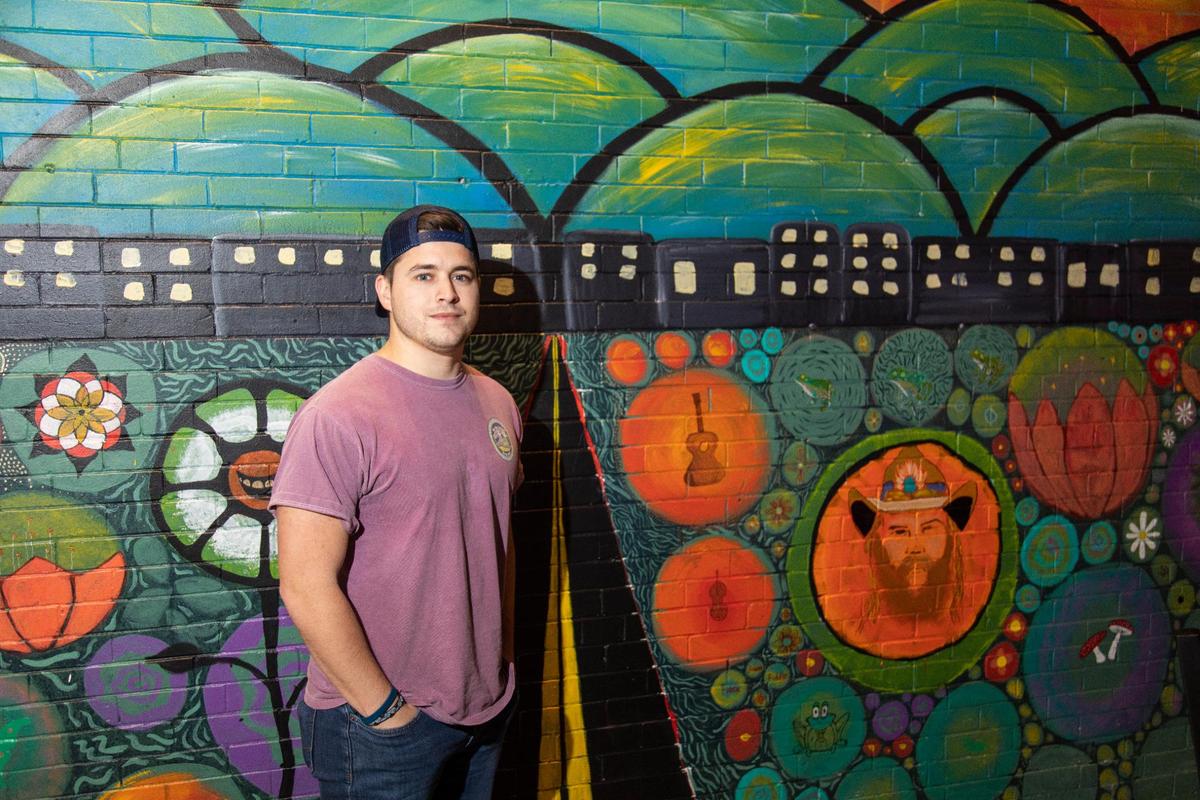 Jordan Pelfrey and his wife, Lindsey, opened the Alley on Main in August 2021 hoping it can foster the rich musical tradition of Eastern Kentucky, the Alley on Main in Paintsville, Ky., Wednesday, December 15, 2021. The venue hopes to be area for these artists to perform in the region where many of them call home.