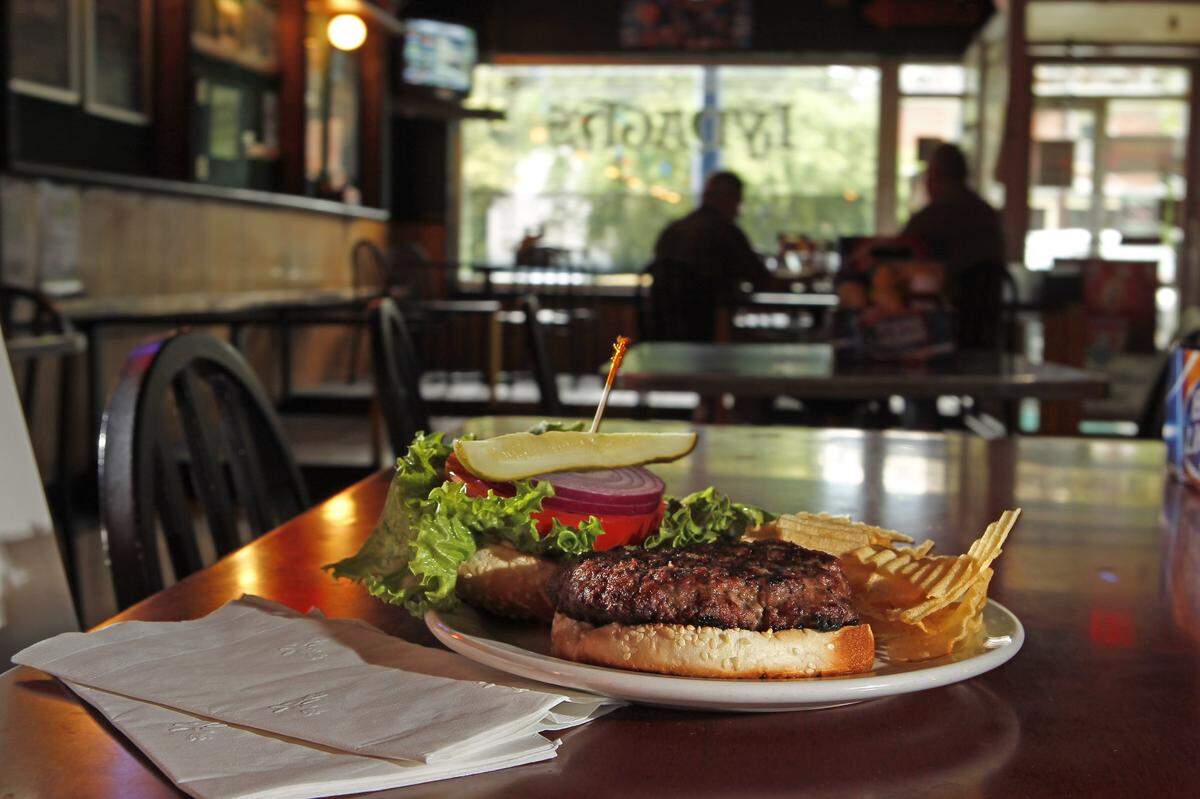 The traditional O’Round at Lynagh’s has been a popular Lexington burger for years.
