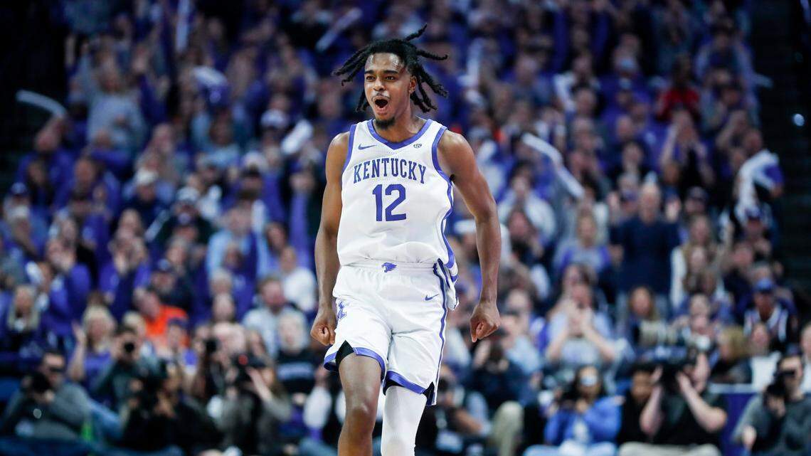 Kentucky guard Antonio Reeves averaged 14.4 points per game and shot 39.8 percent from three-point range during his first season with the Wildcats.