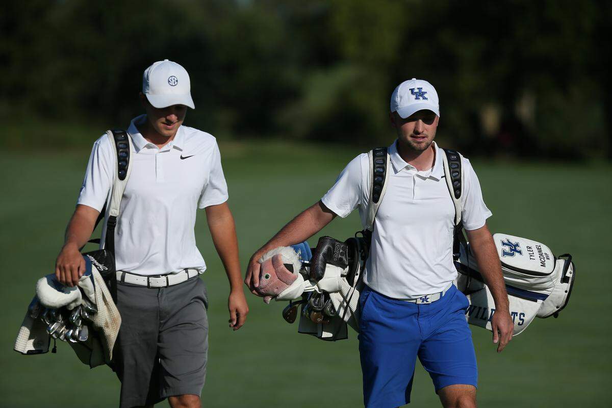 Former Kentucky Wildcats golfers Cooper Musselman, left, and Chip McDaniel both received sponsor exemptions to play in the PGA Tour's Barbasol Championship.
