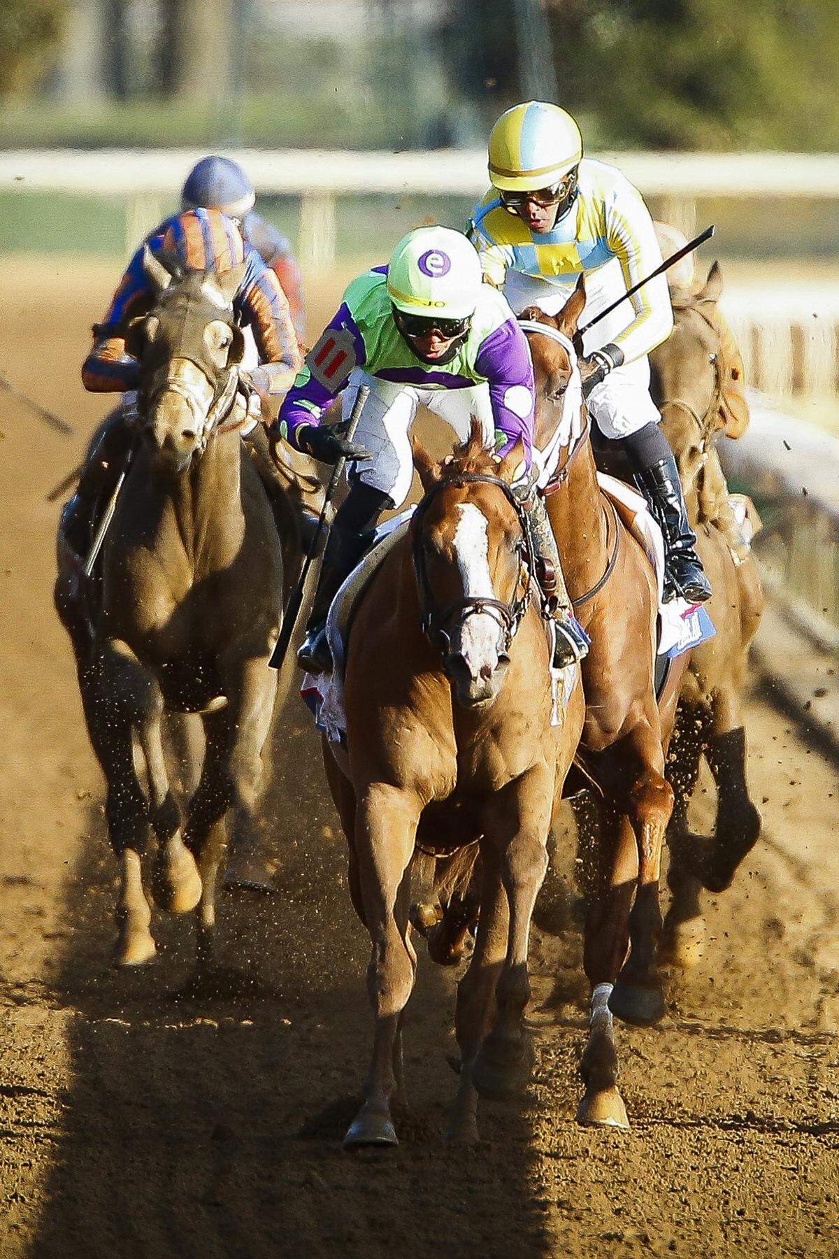 Good Magic and jockey Jose Ortiz won the Toyota Blue Grass Stakes at Keeneland in April.