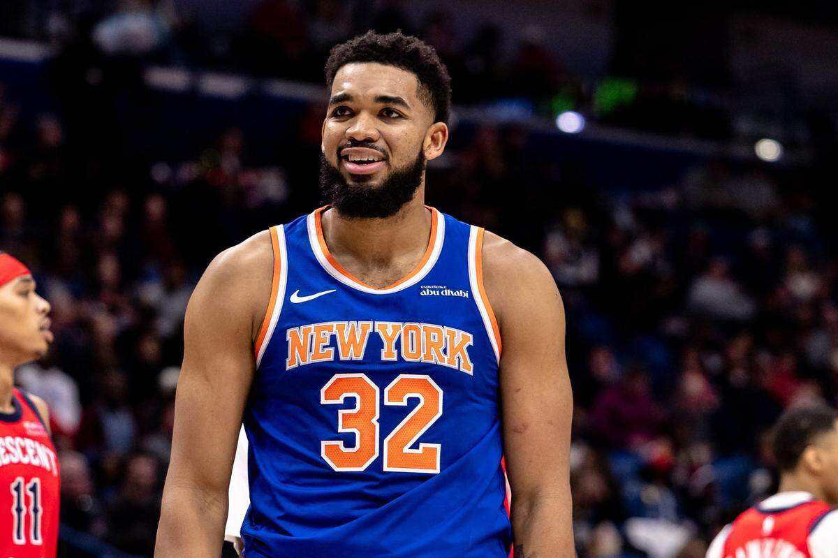 Former Kentucky player Karl-Anthony Towns is in his first season with the New York Knicks.
