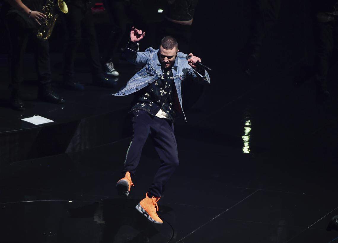 Singer Justin Timberlake performs at Madison Square Garden during the Man of the Woods Tour in March in New York.