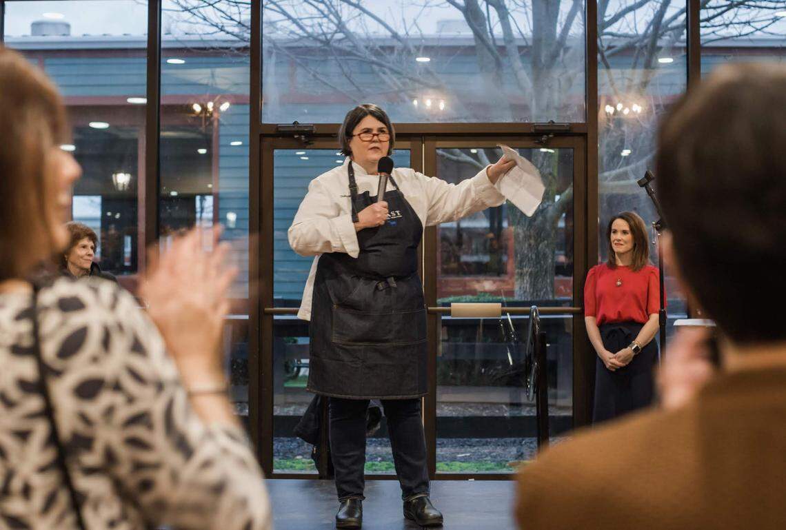 Chef Ouita Michel launched F.E.A.S.T. in 2017 to raise money for the non-profit FoodChain, which helps provide meals as well as access to fresh food and food literacy education.