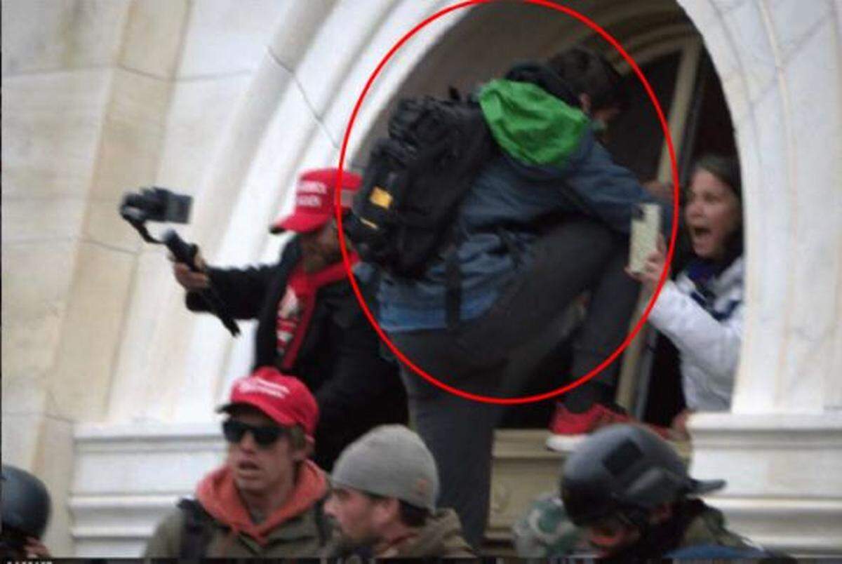 Nicholas Brockhoff, a Covington, Ky. resident, is accused by the FBI of breaching the U.S. Capitol on Jan. 6, 2021.