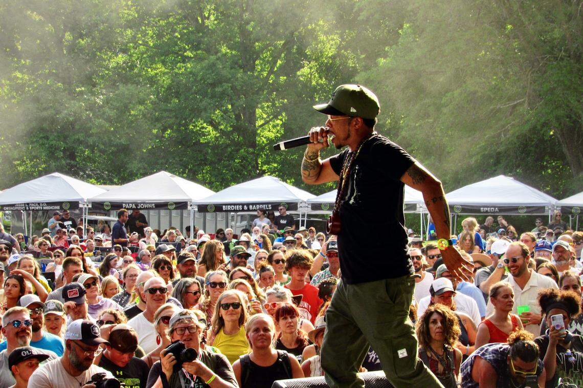 Nappy Roots performing at the Master Musicians Festival in Somerset.