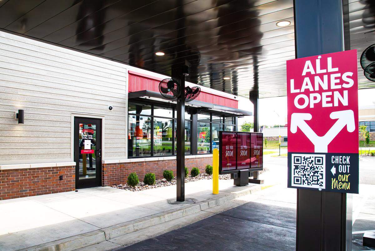Two lanes assist with reducing wait times as the Jaggers' new location on 2350 Norman Lane at Regency Center on August 5, 2025, in Lexington, KY.