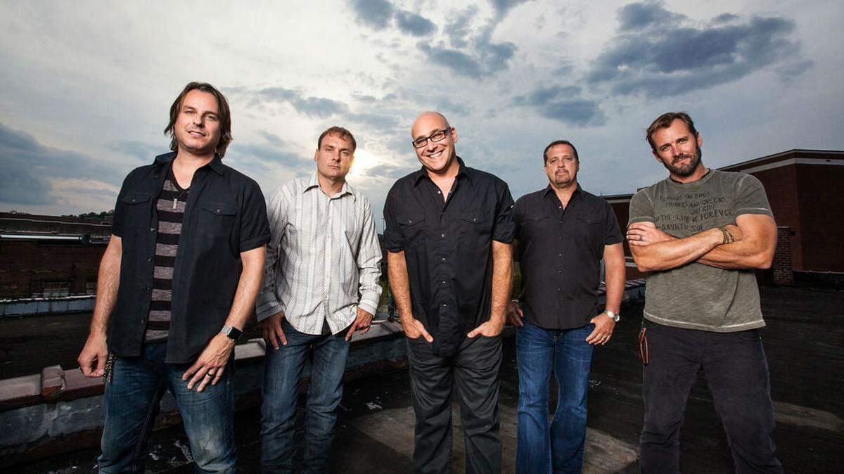 Sister Hazel from left: Ryan Newell, Mark Trojanowski, Ken Block, Andrew Copeland and Jett Beres.