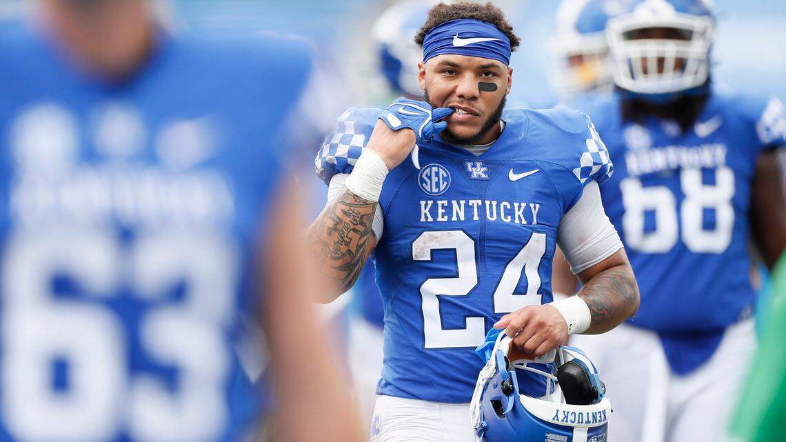 UK running back Chris Rodriguez will play college football as a senior. He rushed for 1,345 yards this past season.
