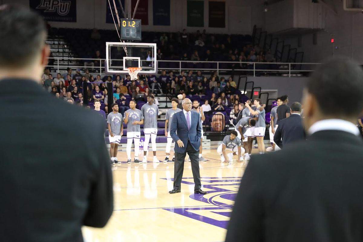 High Point honored Tubby Smith for his 600th-career victory, a 55-52 win at East Carolina Nov. 24th, 2018, before the Panthers played Eastern Kentucky Saturday, Dec. 1st.