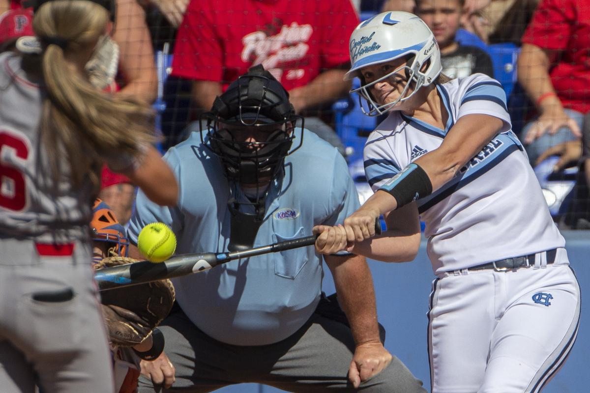 Peyton Beger hit one of three home runs for Central Hardin on Friday.