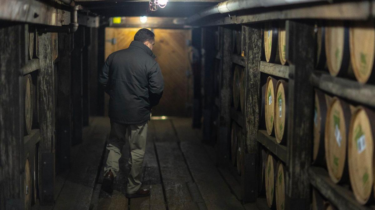 Buffalo Trace Master Distiller Harlen Wheatley is photographed in Building C at Buffalo Trace Distillery. The bourbon industry is sure to take a hit from Trump’s tariff wars.