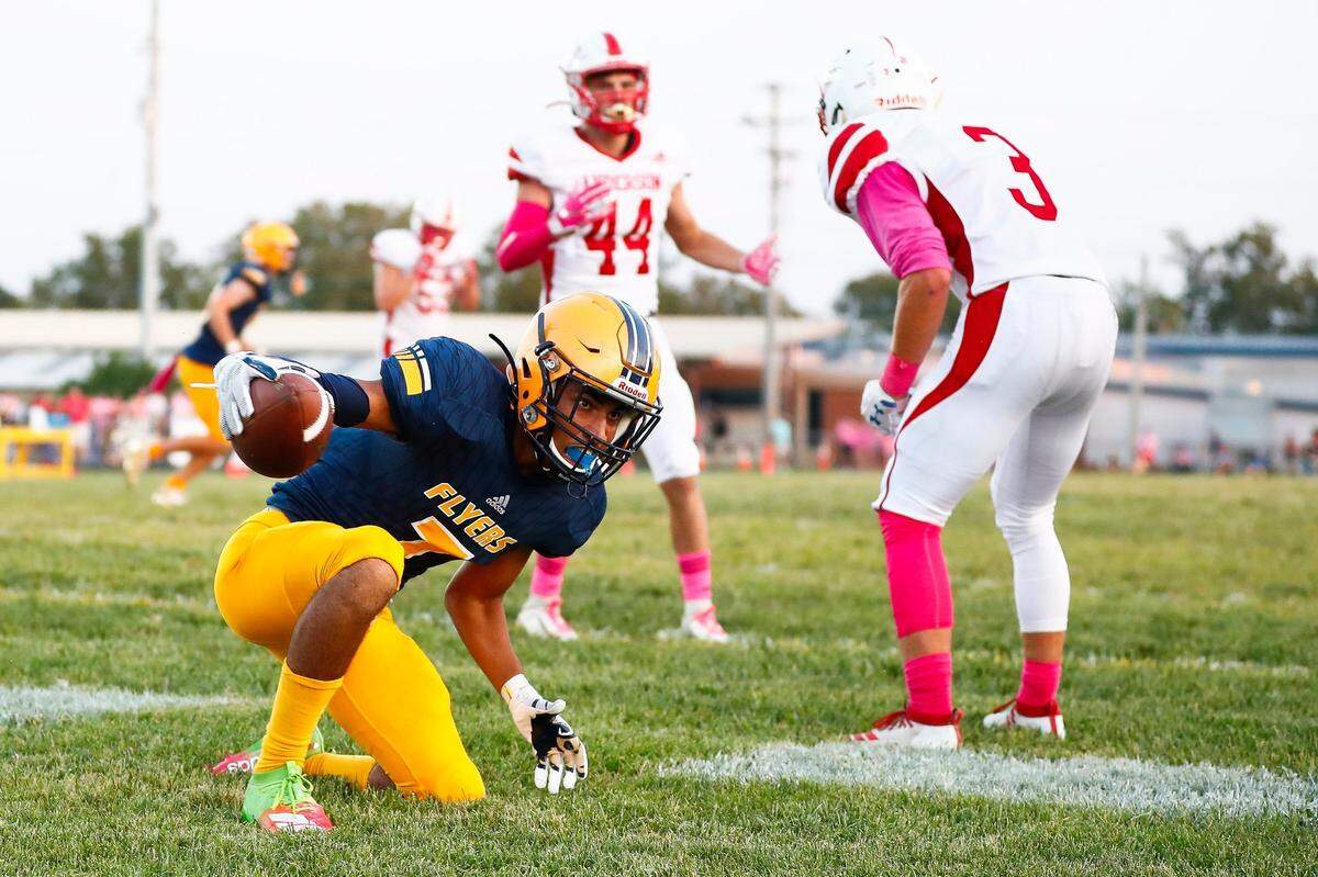 Franklin County’s Zach Claudio (7) is part of a big-play offense for the Flyers.