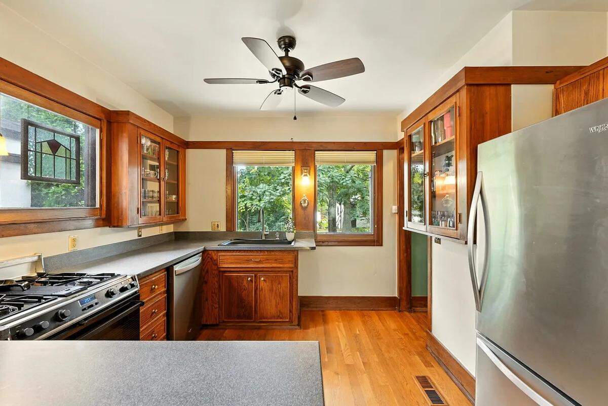 A view of the kitchen at the Zeigler House. The house was remodeled in 1992, according to the listing. 
