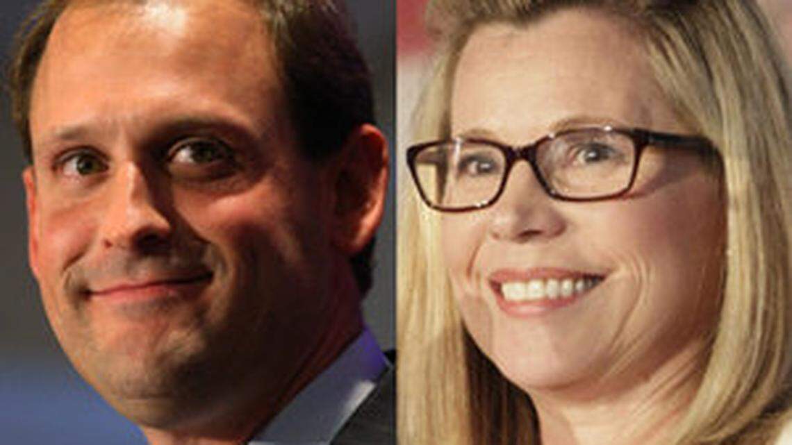 Andy Barr, left, and Elisabeth Jensen