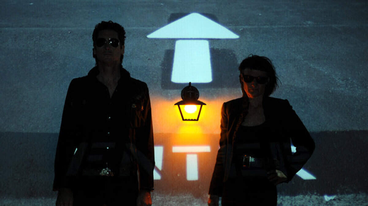 Detroit electroclash duo Adult will perform this fall at boomslang. Photo from adultperiod.com.