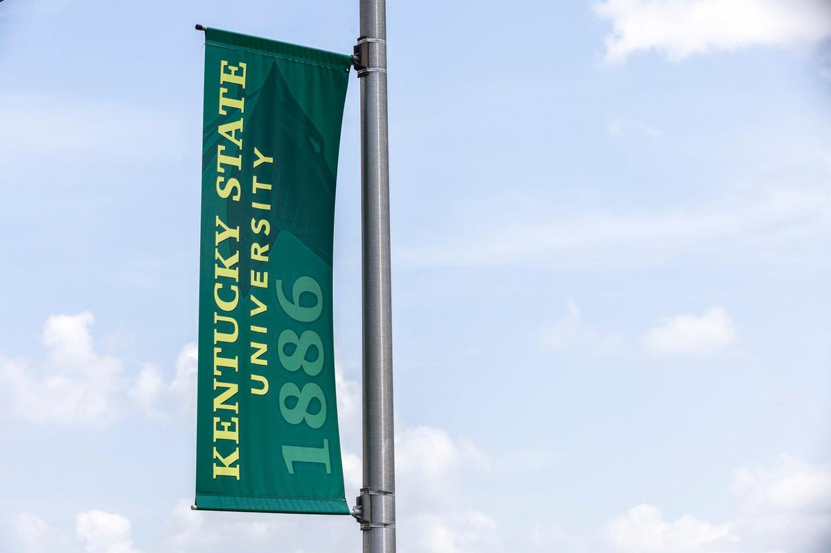 Kentucky State University campus, photographed on Aug. 1, 2024, could see major changes under a bill that proposes financial oversight be given to the state and enrollment limited as the school is “in a state of financial exigency.”