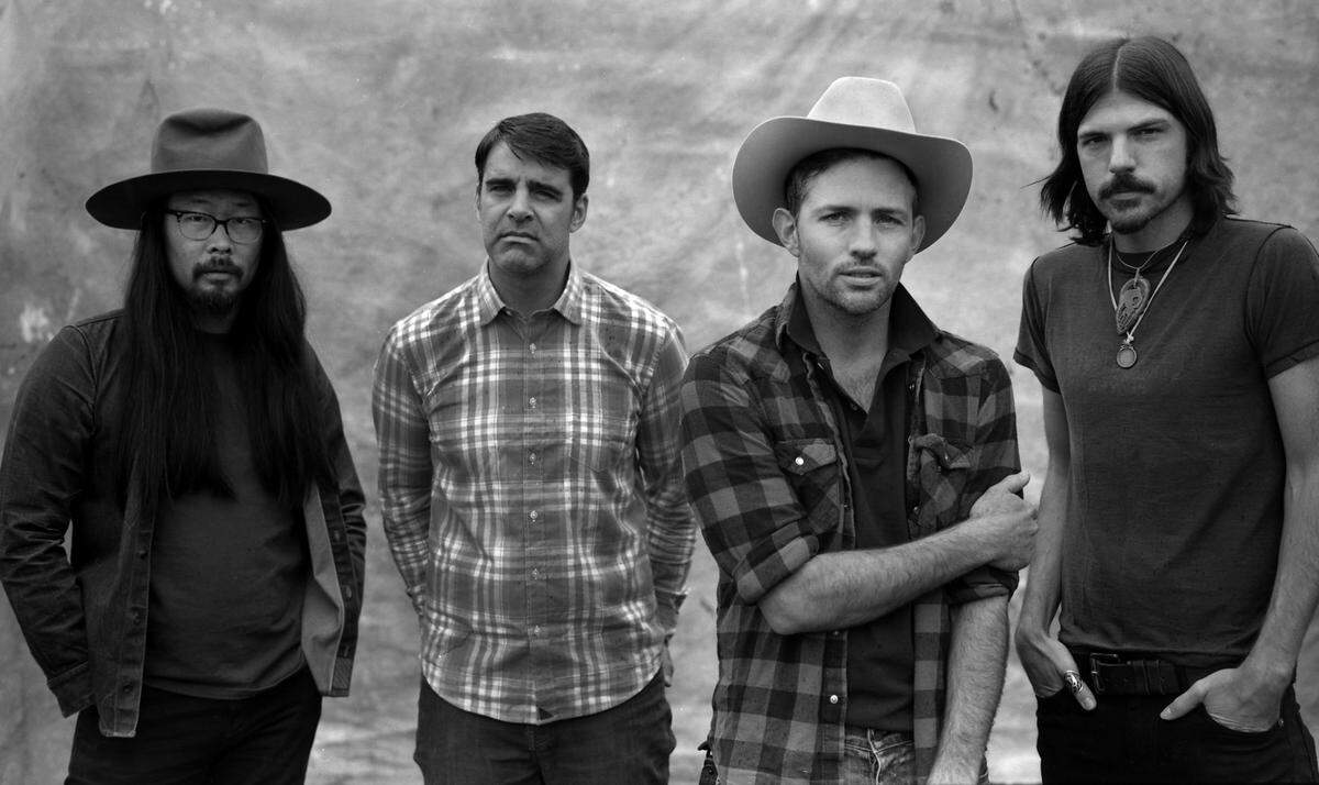 From left, the Avett Bothers are made up of cellist Joe Kwon, bassist Bob Crawford, brother Scott and Seth Avett.