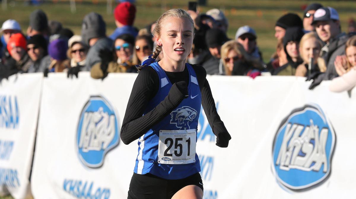 While running at Lexington Christian Academy, Anna Rupp won consecutive KHSAA cross country state championships in Class A. She now competes for IMG Academy in Florida but will soon return to the commonwealth after committing to run collegiately for the University of Kentucky.