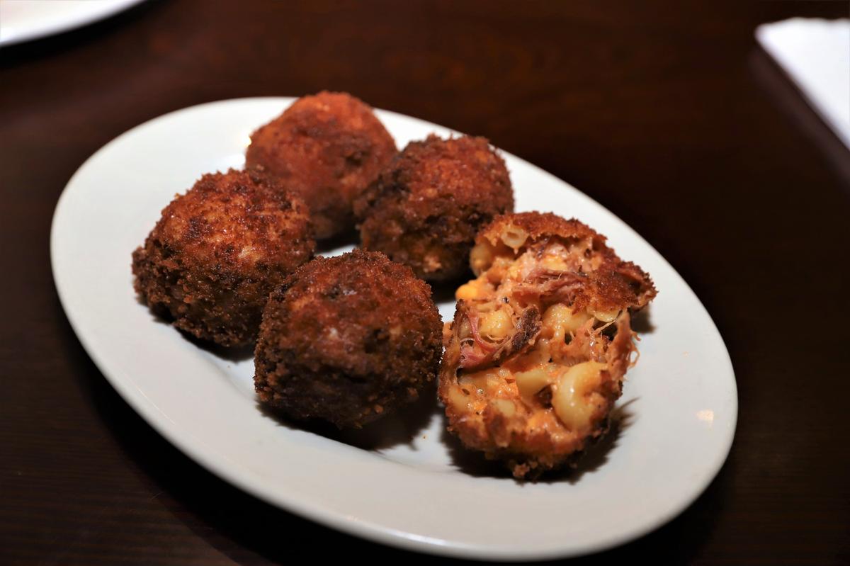 Oh No! Balls appetizer ($10.99) from J. Render’s Southern Table & Bar.