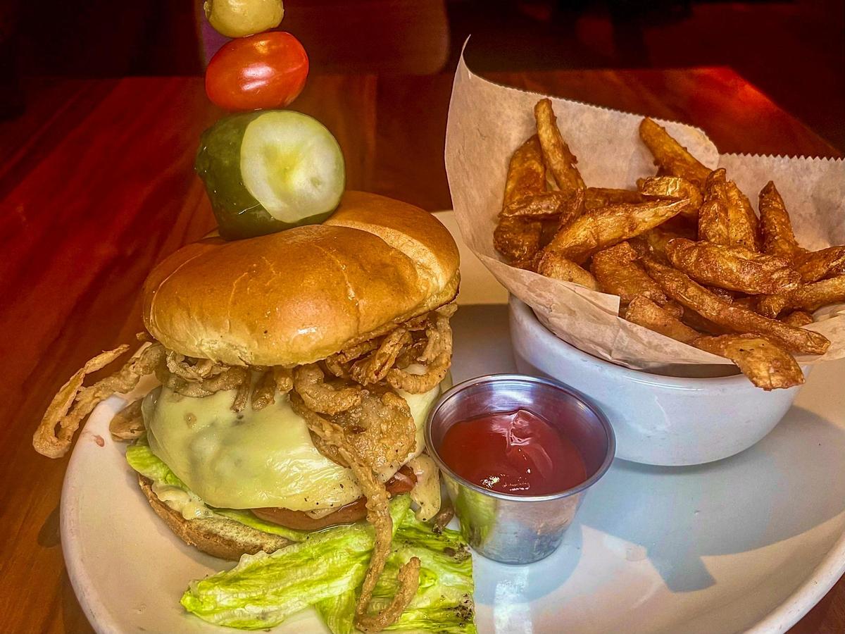 The Wagyu Kobe Burger at Harry’s and Malone’s ($23.99 on Harry’s dinner menu and Malone’s lunch menu. $27.99 on Malone’s dinner menu).