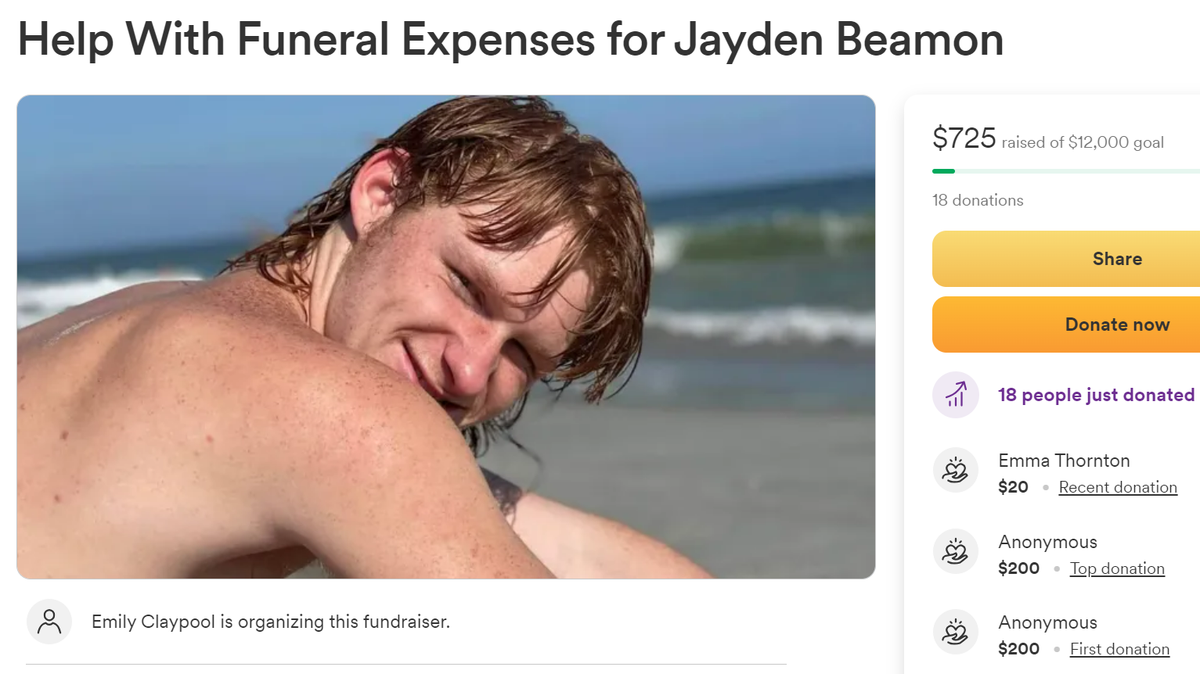 Jayden Beamon, 18, of Cynthiana, was killed early Saturday morning after he was ejected from a moving vehicle, Kentucky State Police say.