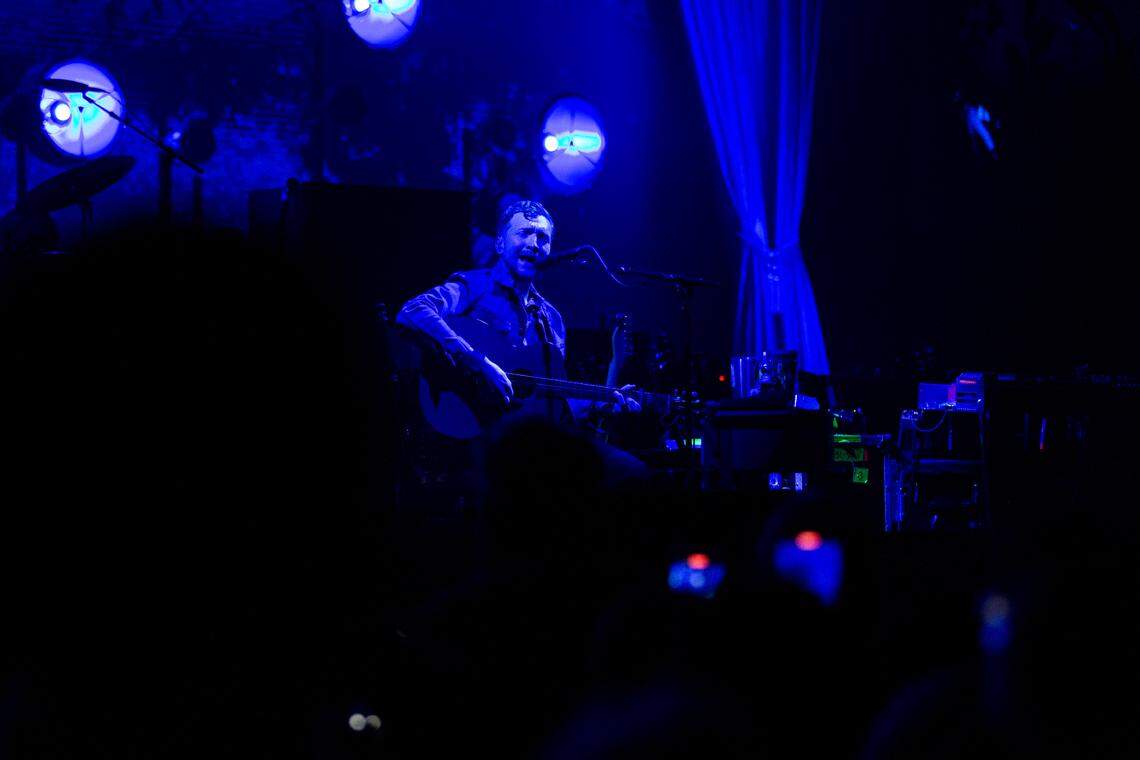 Tyler Childers performs at Rupp Arena in Lexington, Ky., on Saturday, Dec. 30, 2023.