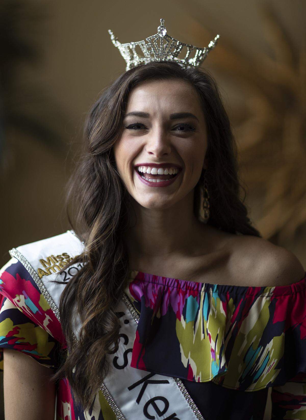 Alex Francke, who was crowned Miss Kentucky 2019 earlier this month, poses for a portrait at her parents’ home in Nicholasville on Wednesday, June 12, 2019. 
