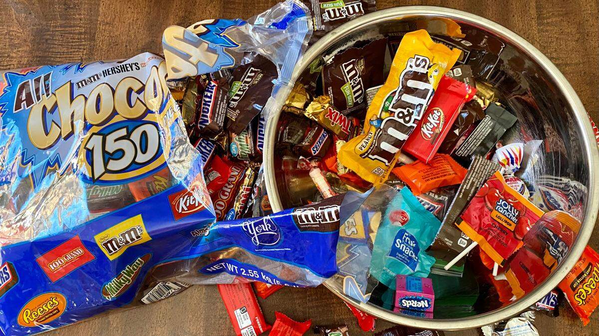 Leftover candy from Halloween.