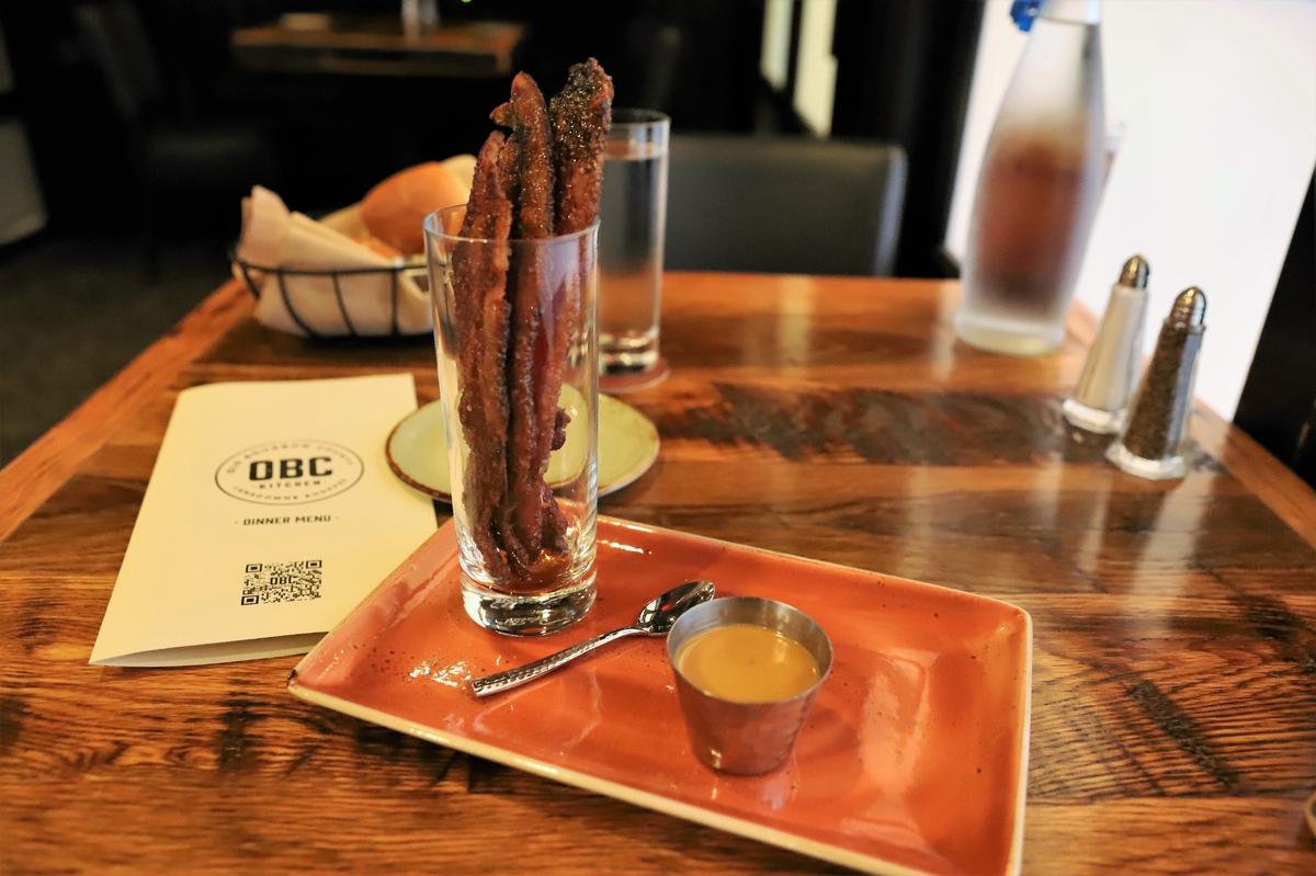 Bacon in a Glass appetizer ($12) from OBC Kitchen.