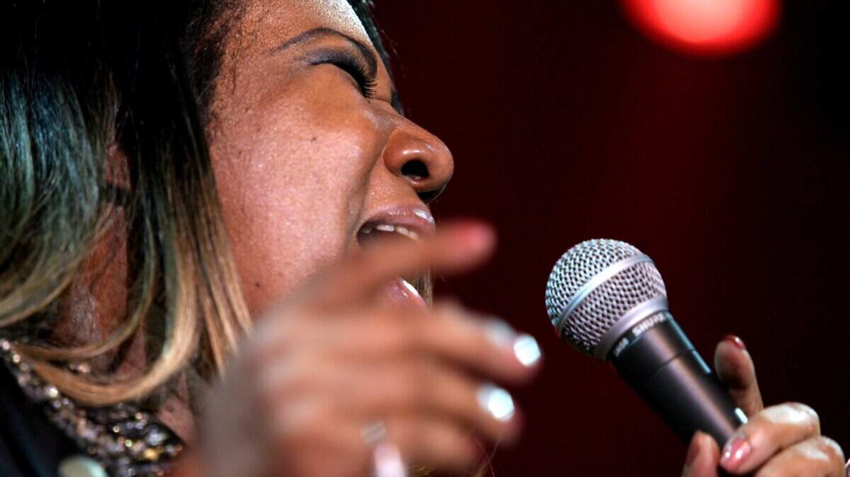 Aretha Franklin, the Queen of Soul, performs at the TOBA National Awards at Hill N Dale Farm in Lexington, Ky., Saturday, September 8, 2007.