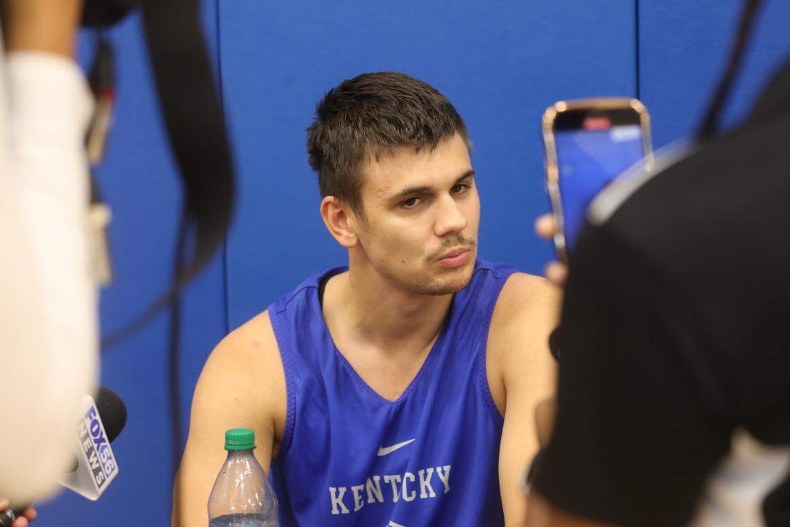 UK guard Kerr Kriisa is known for his personality on and off the basketball court.