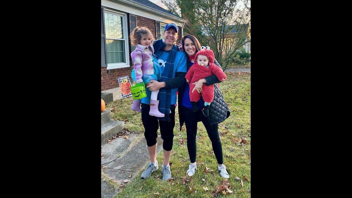 Kelsey Coots with husband Taylor Coots and their two children.