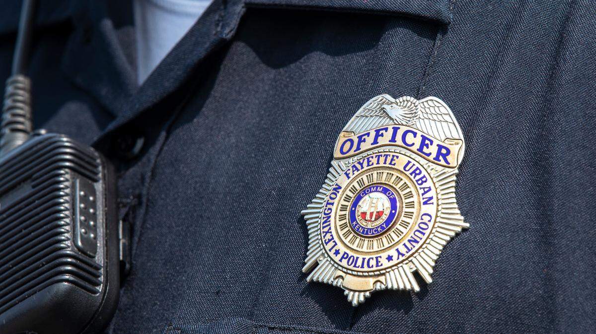 Lexington Police Department police badge.