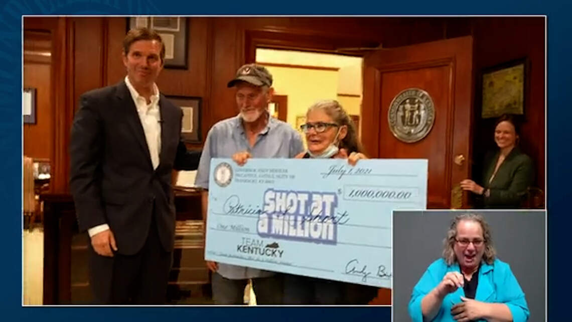 ‘I feel so lucky.’ First winners announced in Kentucky’s million-dollar vaccine lottery