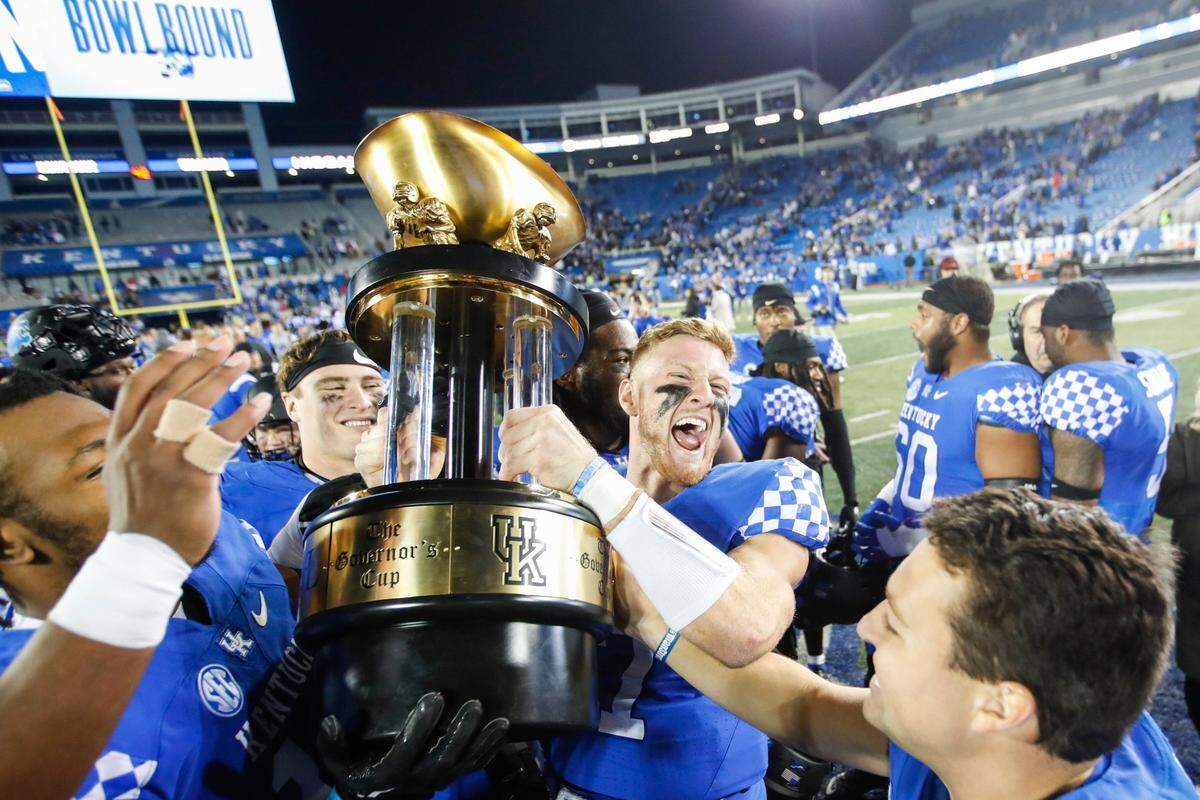 Kentucky has won four straight in the Governor’s Cup rivalry but is an underdog against No. 10 Louisville this season.