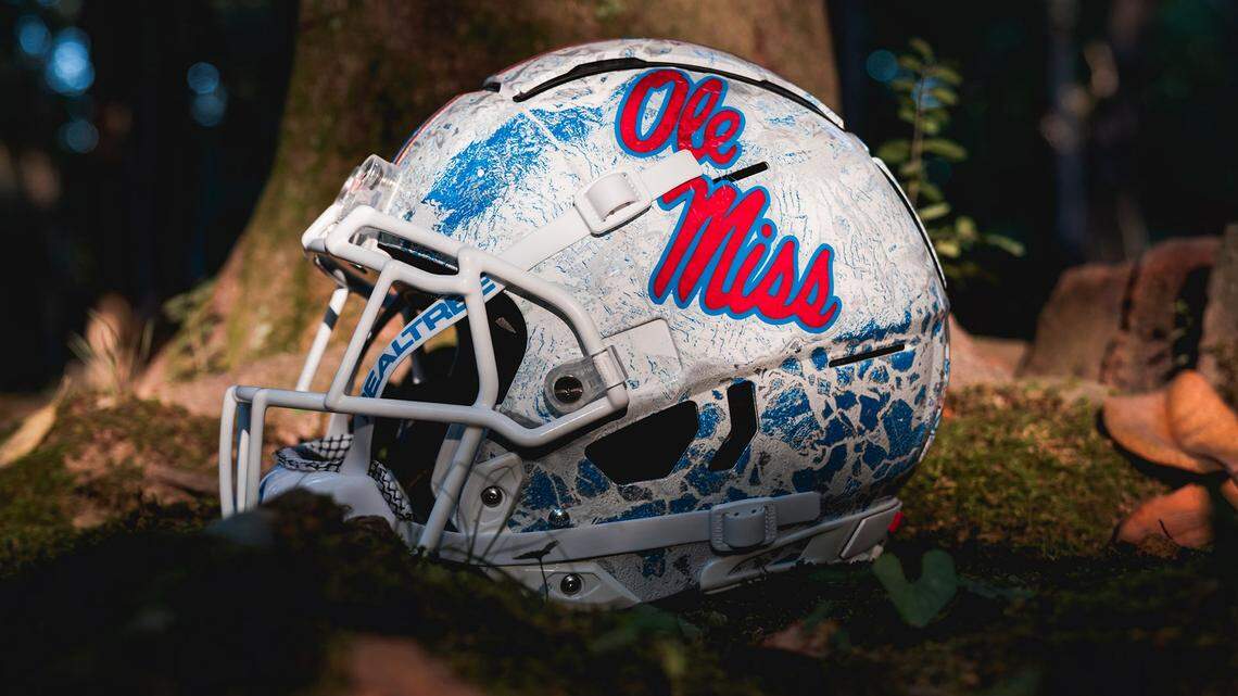 Ole Miss football to wear special corporate helmets for Saturday’s Kentucky game