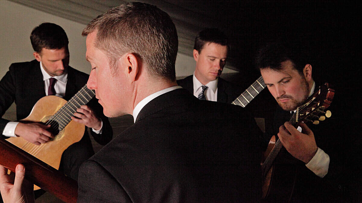 Dublin Guitar Quartet's members are all conservatory-trained.  