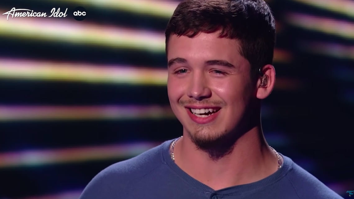 Noah Thompson, from Louisa, Kentucky, performed “Falling” by Harry Styles on “American Idol” Sunday, April 17.