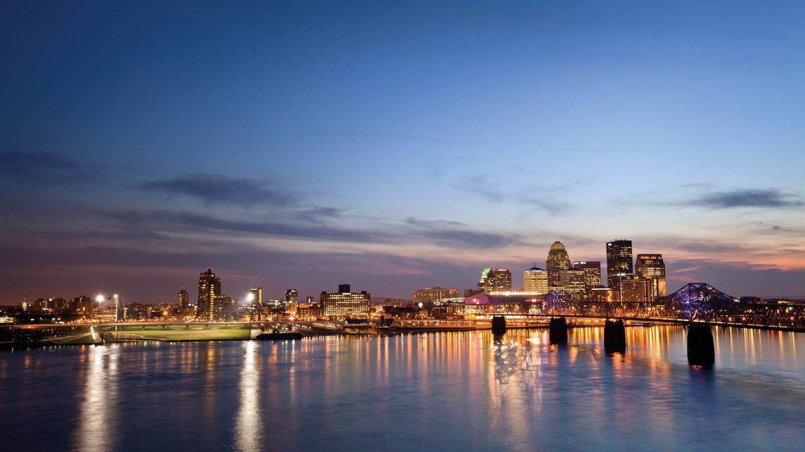 The Louisville skyline.  