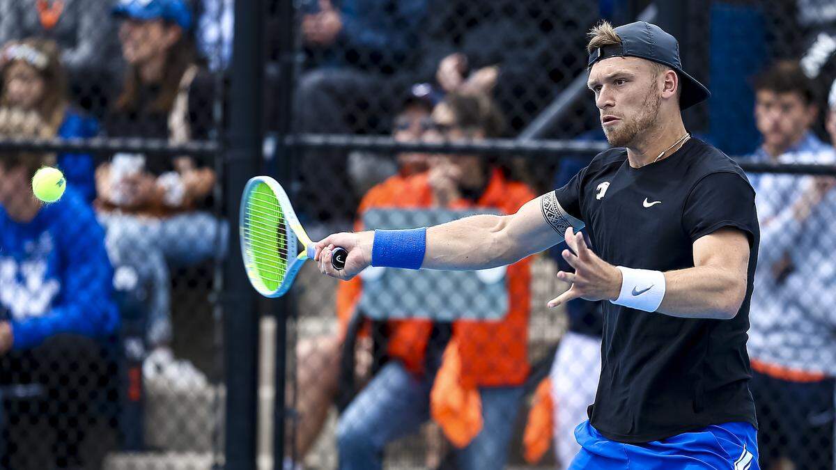 Millen Hurrion is one of six players with ties to the University of Kentucky participating in this week’s Lexington Challenger.