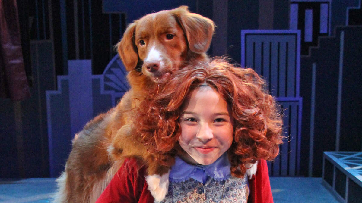 Clementine Connell developed a rapport with Ryder, who plays Sandy to her Annie, by learning how to handle a clicker and by giving the dog lots of positive reinforcement.