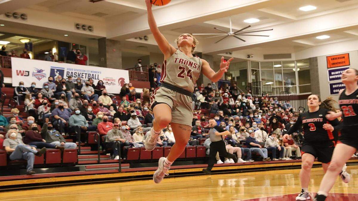 Kennedi Stacy was 7-for-21 from the field, including 3-for-6 from three-point range, and finished with 24 points, eight rebounds, two assists and two steals in Transylvania’s win against Southern Virginia on Saturday.
