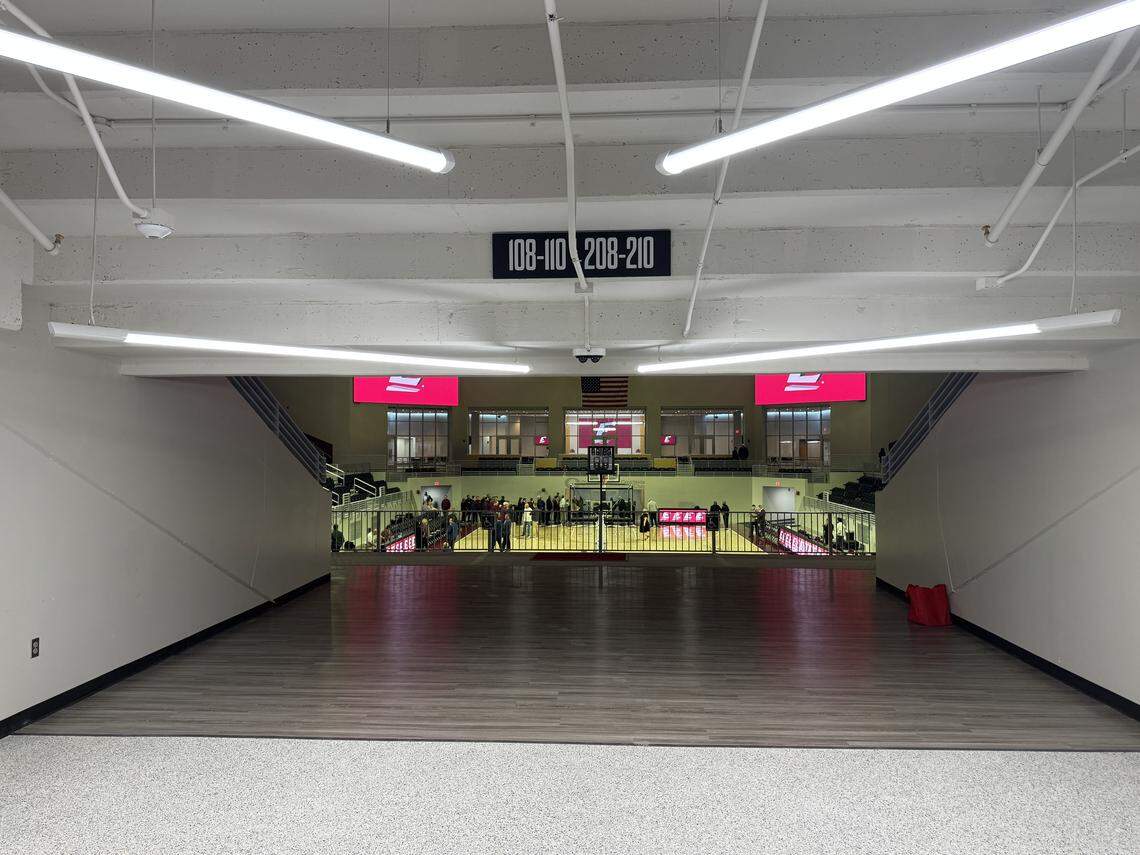 Eastern Kentucky University’s Baptist Health Arena at Alumni Coliseum features upgrades to the concourse and seating bowl, among other improvements. The new-look facility reopened Monday.